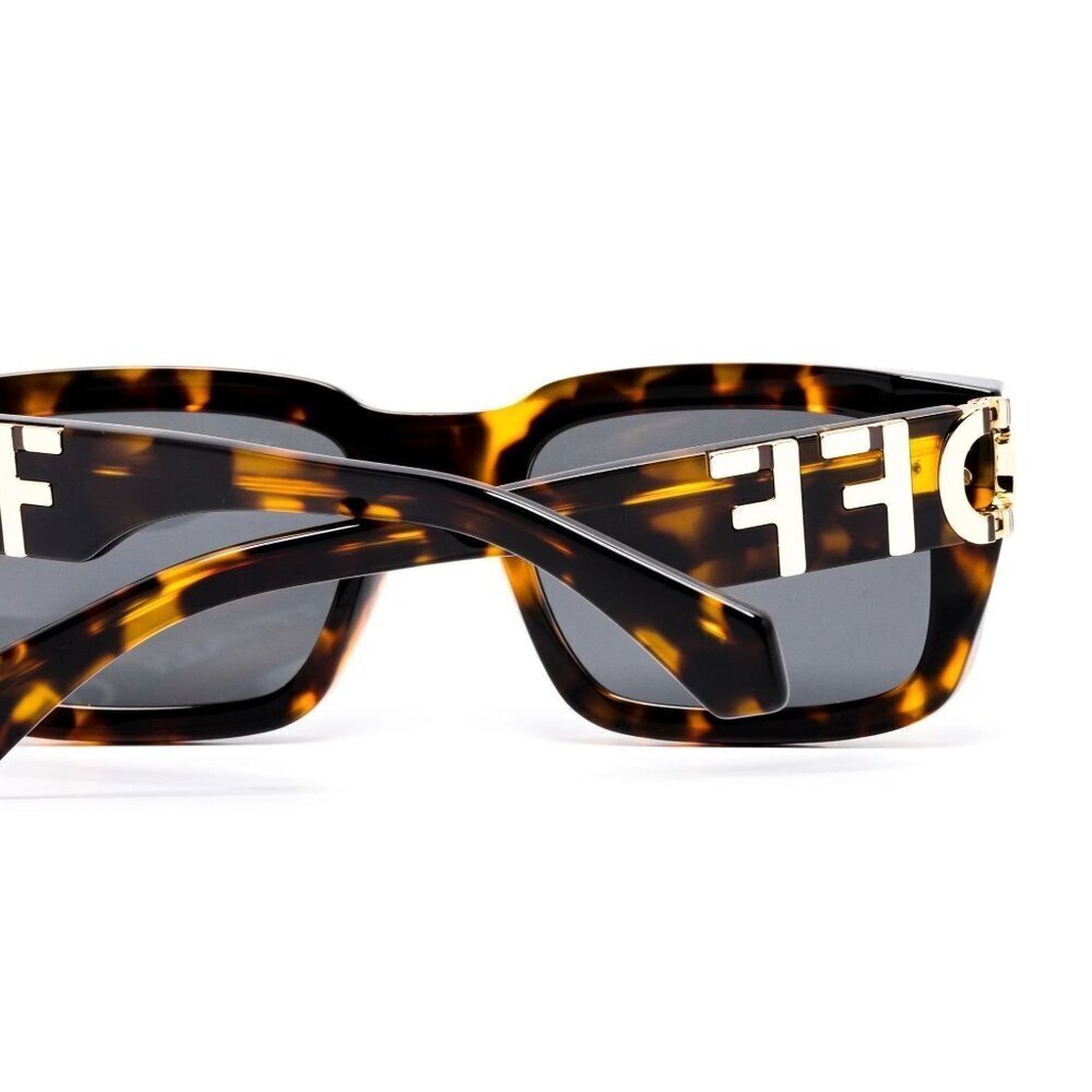 NWT Off-White Hays Havana Square 54mm Sunglasses - Picture 5 of 6